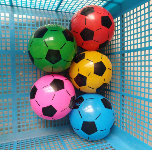 Street stall square park small leather ball children's inflatable toy pvc inflatable watermelon ball elastic football manufacturer wholesale