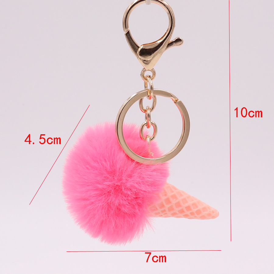 Mignon Glace Peluche Femmes Pendentif De Sac Porte-clés display picture 1