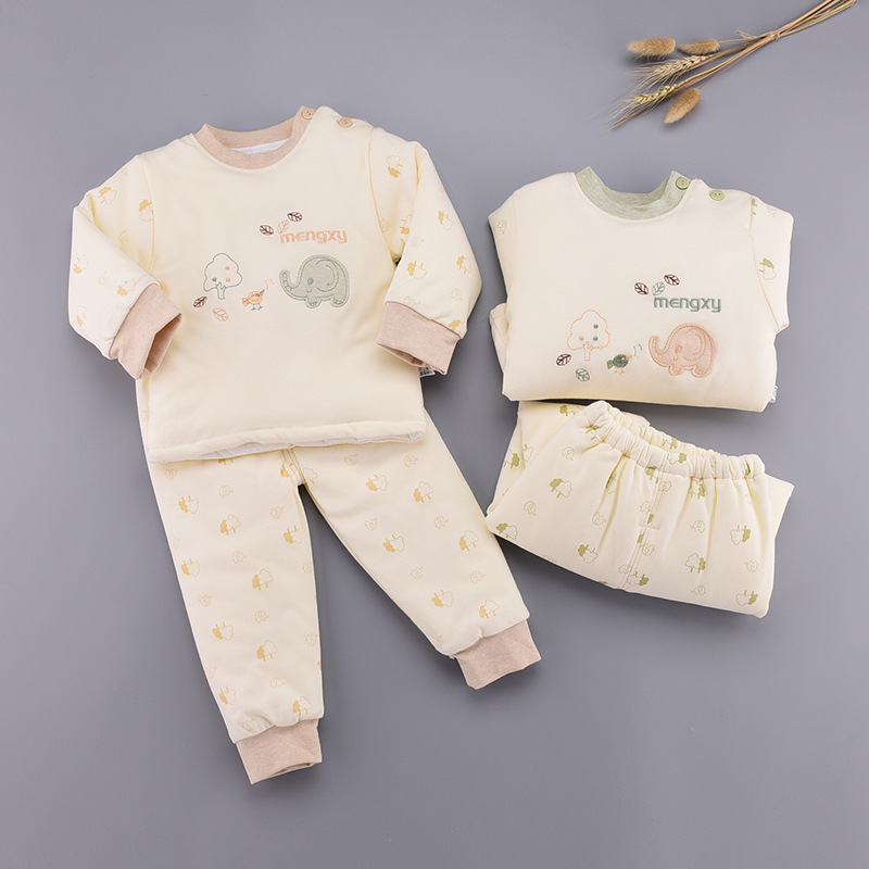 婴幼男女儿童宝宝南极棉衣两件套装春秋冬季新款加厚夹棉保暖a类|ru