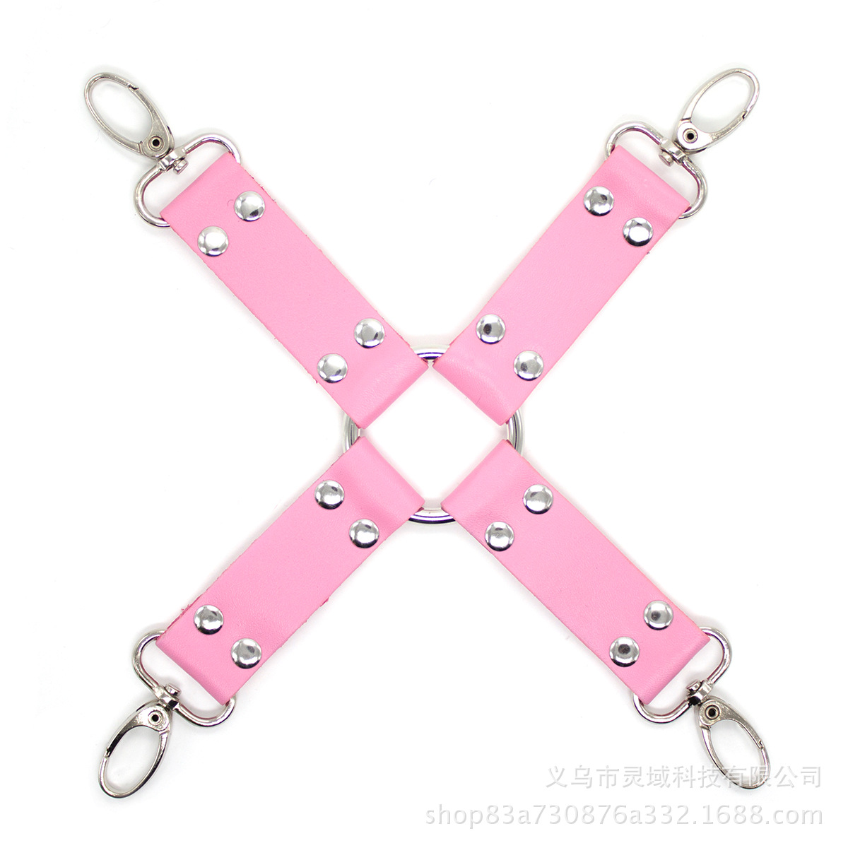Sexy accesorios vinculantes manos y pies reverso espalda manguito sexy manos y pies vinculante Cruz de cuero Gancho pareja suministros