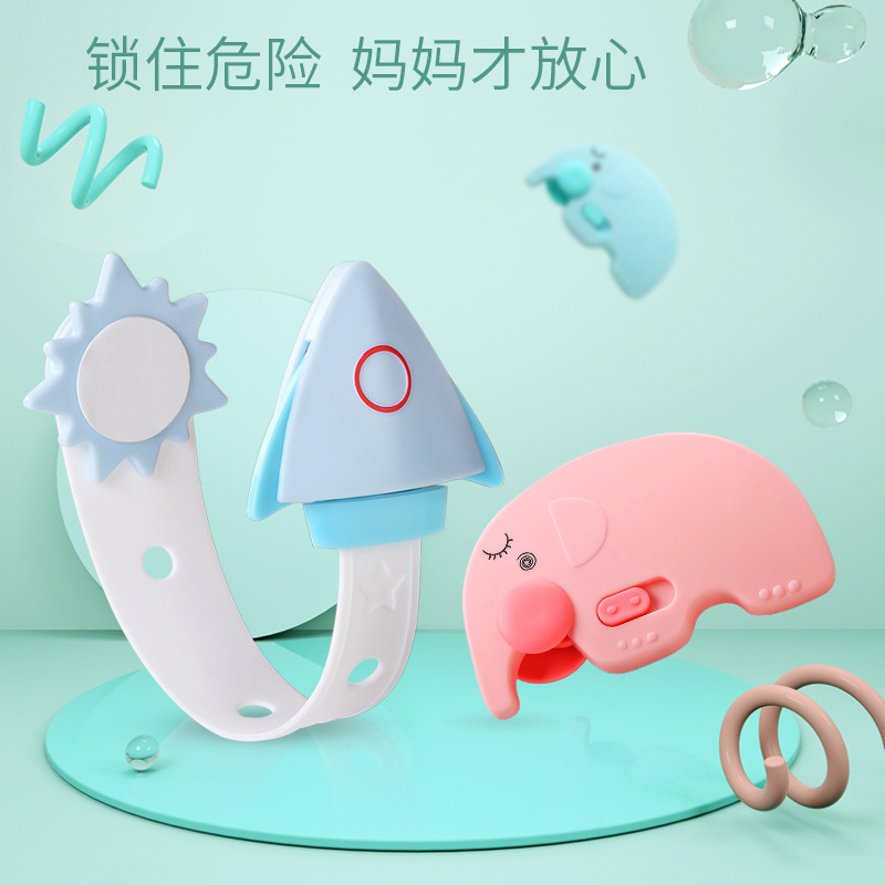开优米抽屉锁儿童安全锁婴儿防夹手锁扣柜门冰箱门宝宝柜子锁