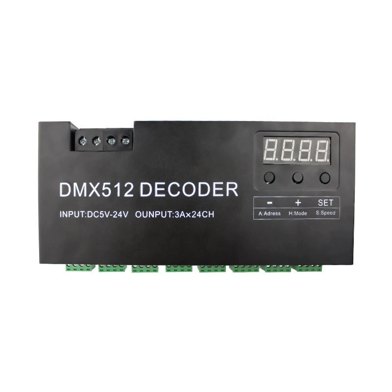 Новый DMX512 кодер 24 маршрута производителя DMX управляемый 3A 24 канала кодер DC5-24V управление
