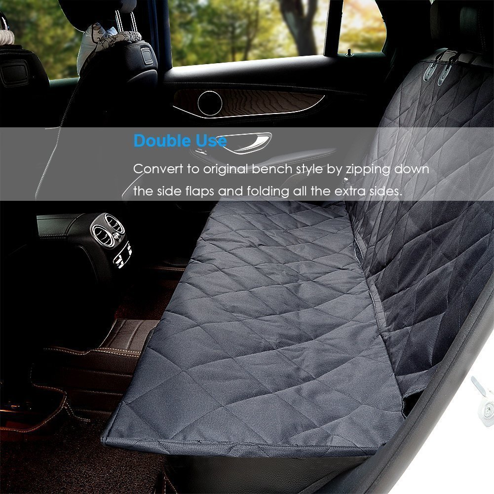 Thick Quilted Pet Car Mat - Grey