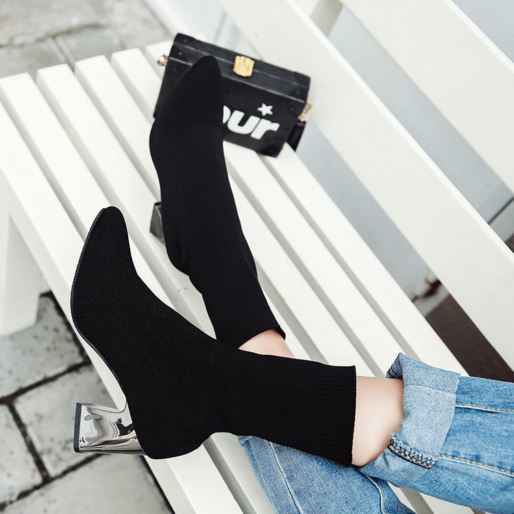 Bottes femme en Tissu - Ref 3355537 Image 3