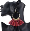 Fashionable earrings, accessory, European style, boho style