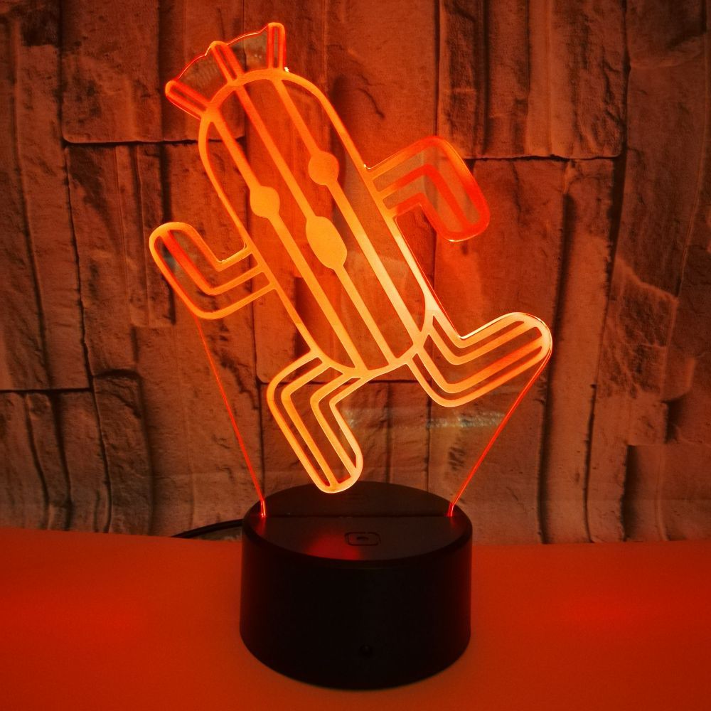 Cactus 3D Lamp