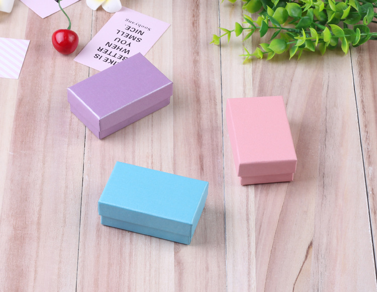 1 Piece Quantity Fashion Solid Color Paper Jewelry Boxes 1 Piece