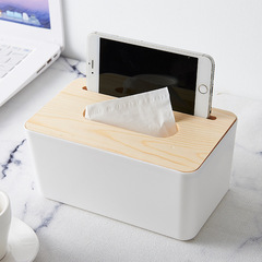 Simple Nordic Style Wood Cover Paper Towel Box Home Use Detachable Mini Wooden Paper Towel Box Multiple Styles Paper Towel Storage Cylinder