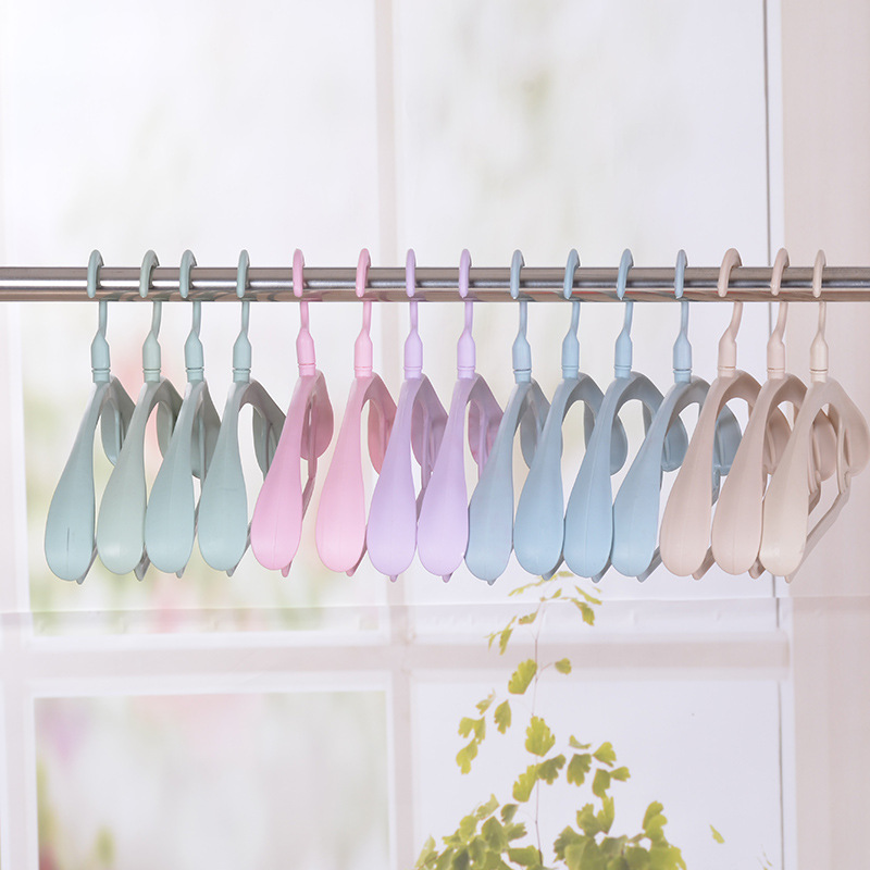 multi-function rotate Broad shoulders non-slip Plastic Clothing support household couture adult Clothes hanging thickening Clothes hanger factory