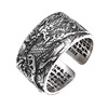 Fashionable silver bracelet, retro accessory, ring suitable for men and women, wholesale, 925 sample silver