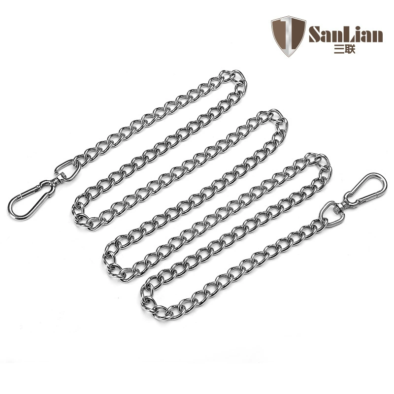 Оставляя веревку для домашних животных железная цепь из нержавеющей стали 304 материал двойная головка Пряжка бесшовная Сварка оптом