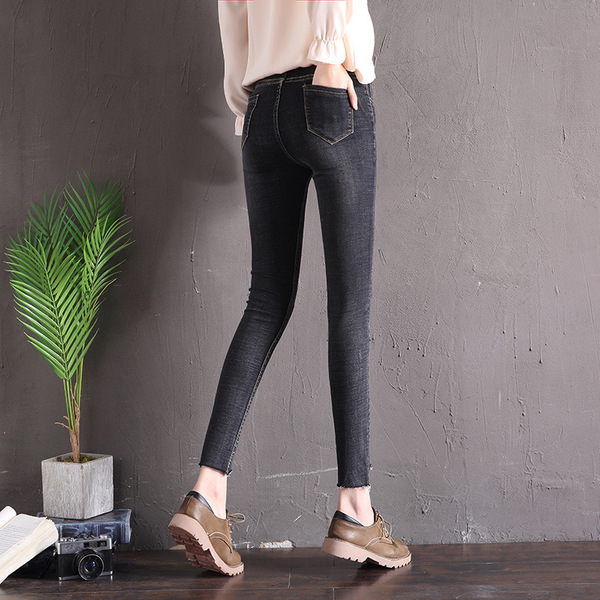 Student nine points pants spring and autumn season simple