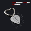 Metal keychain stainless steel suitable for men and women, transport, pendant