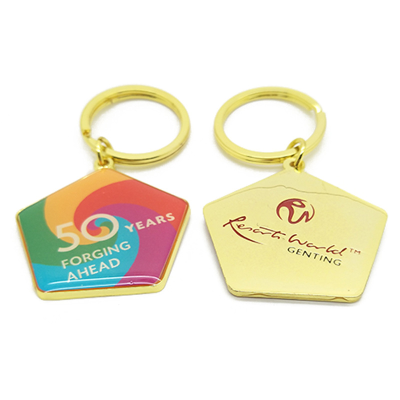 Manufacturers supply zinc alloy keychain rotating keychain keychain couple keychain defense isolation key