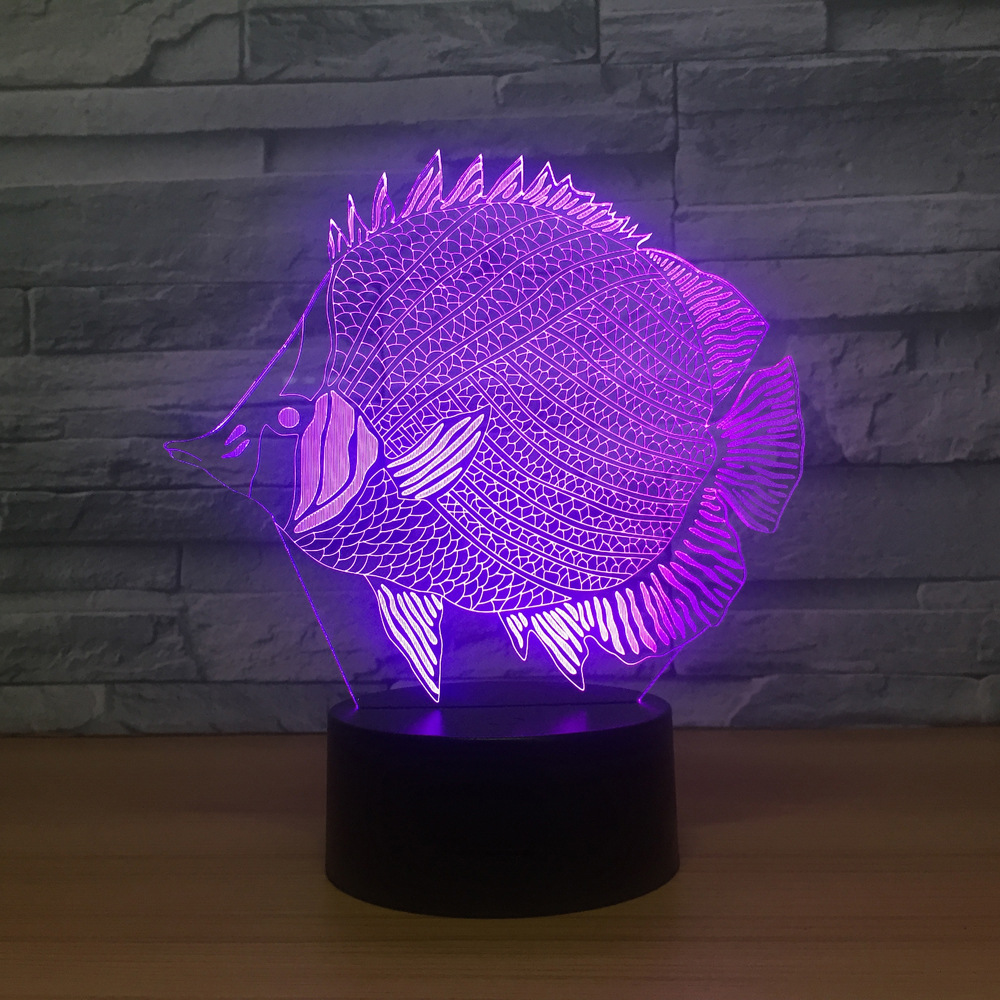 3d小夜灯 七彩触控遥控3d灯