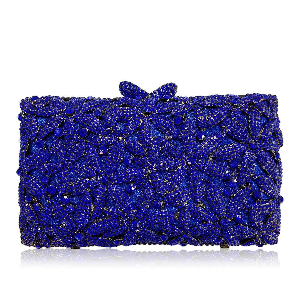 * Fábrica directa de taladro bolsas de cristal de metal bolsas de cena bolsas de diamante bolsas de mano bolsas de novia bolsas de diamante duro
