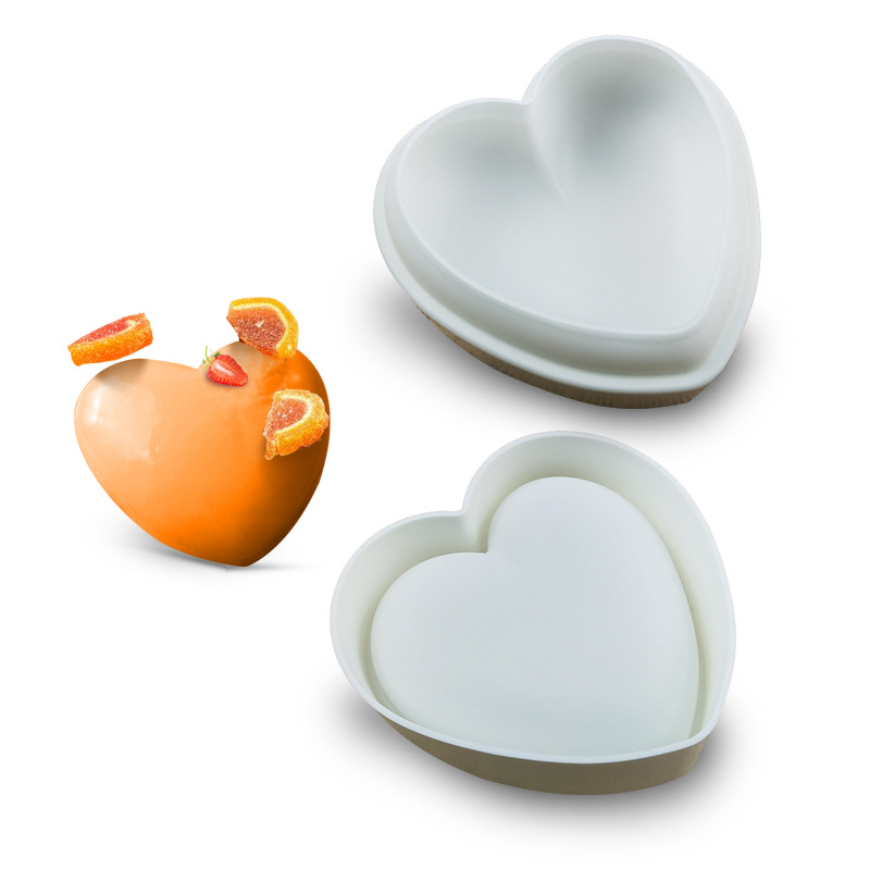 爱心慕斯蛋糕模DIY烘焙模硅胶模戚风蛋糕模爆款意大利同款