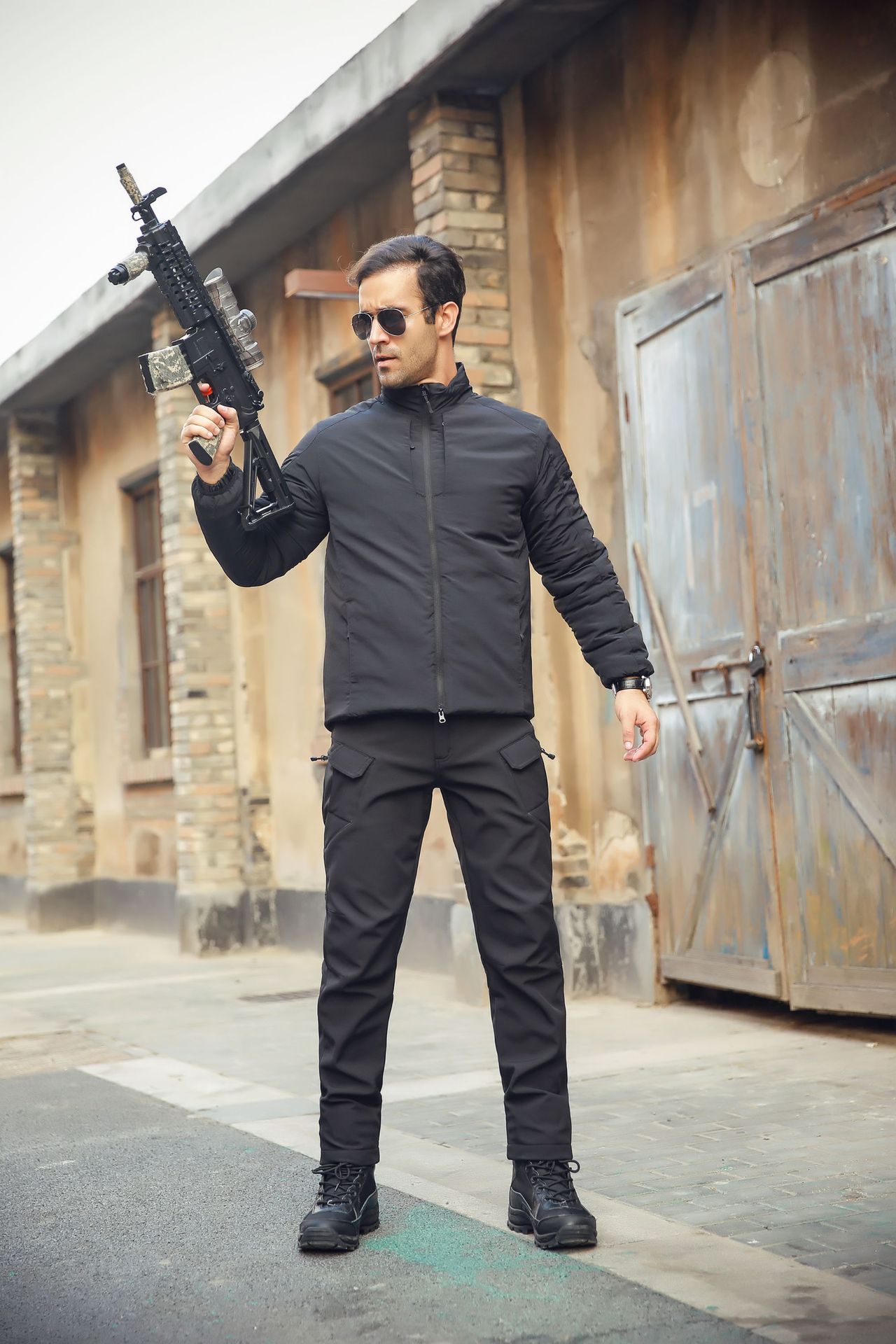 Man's clothing Archon Outdoor sharkskin soft shell pants Tactical Army Leggs Assault pants Waterproof warm men's camouflage_viptrois.com
