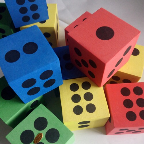 Cute creative children's toys gifts Korean dice fun dice EVA foam ABS intellectual Rubik's cube