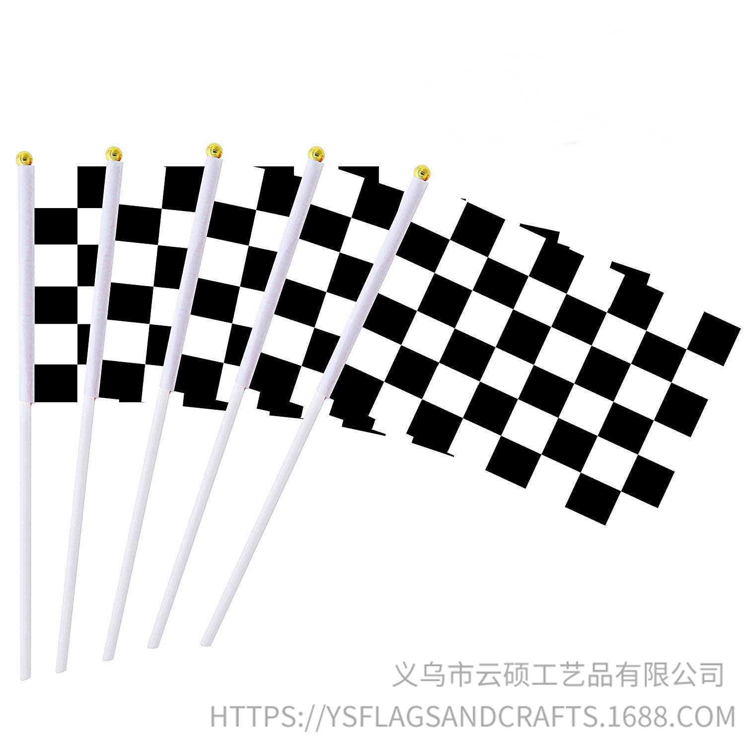 f1赛车黑白格赛车旗 赛车终点旗 赛车发令旗发车旗8号赛车手摇旗-阿里巴巴