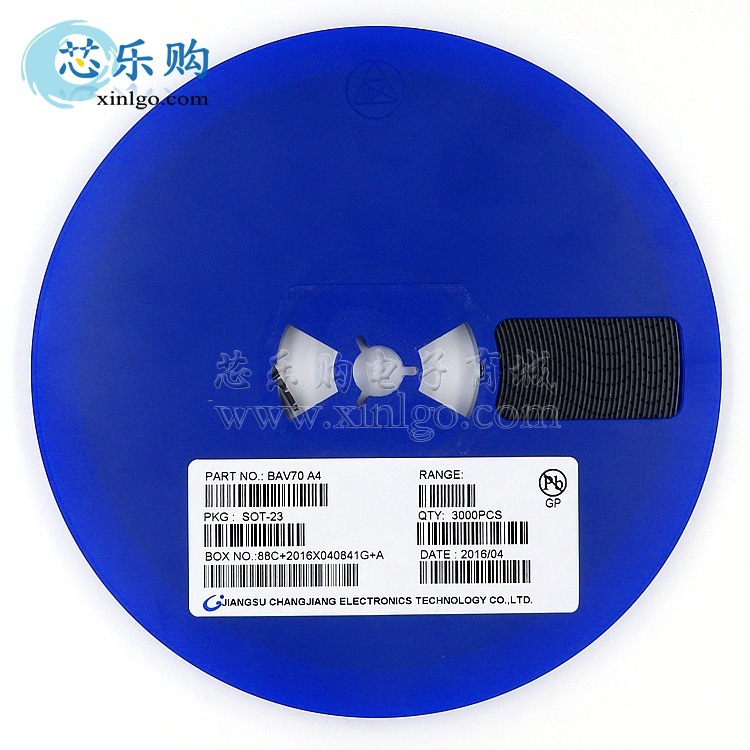 BAV70 (A4) SOT-23 长电 贴片三极管 全新
