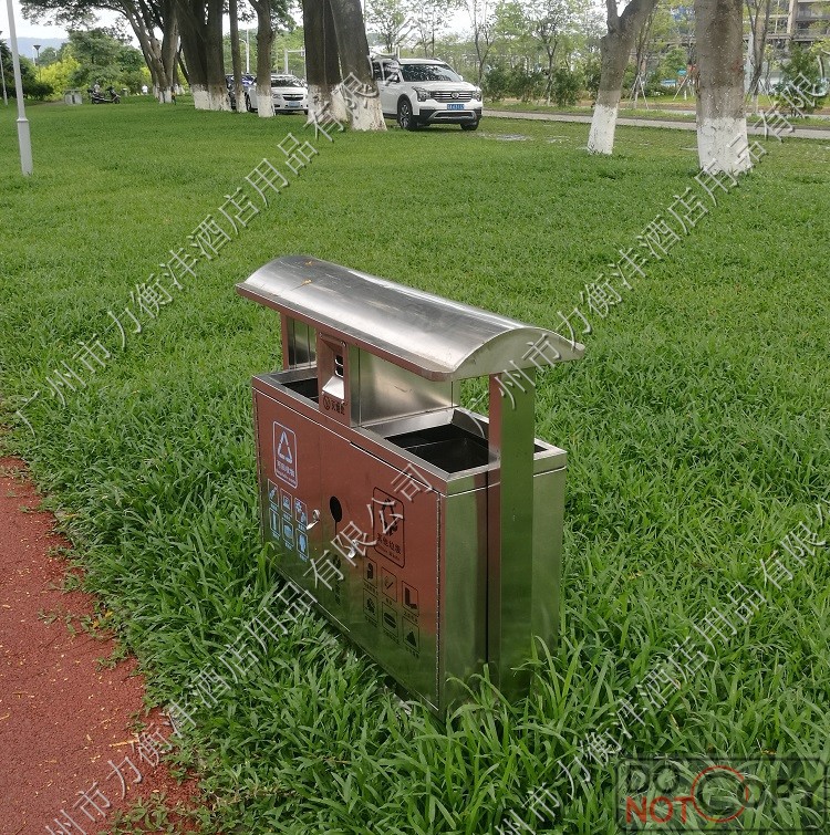小区物业户外不锈钢垃圾桶公园果皮钢箱景区金属分类室外分类垃圾