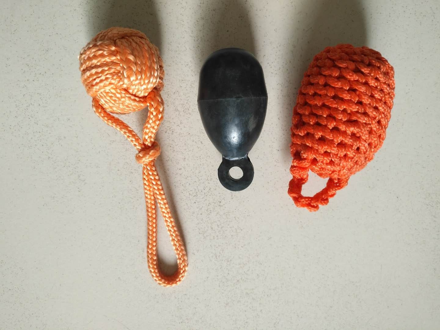 橡胶抛缆球 手榴型铁砂编织抛缆球生产厂家