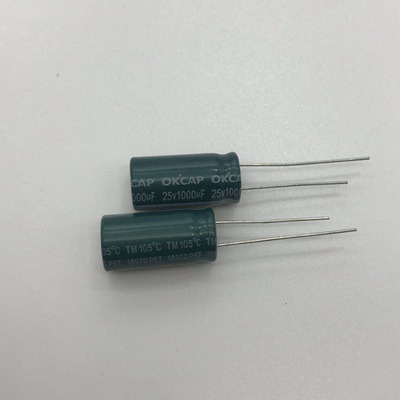 OK'CAP电解电容器25V 1000UF 电解电容直插 电容器批发|ms