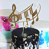 New product INS wind rune music music cake 插 Birthday happy party dessert cake decoration