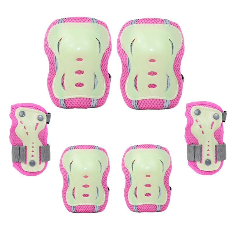 厂家定制小孩平衡车护具滑冰滑步车骑行夜光护具 儿童护具套装