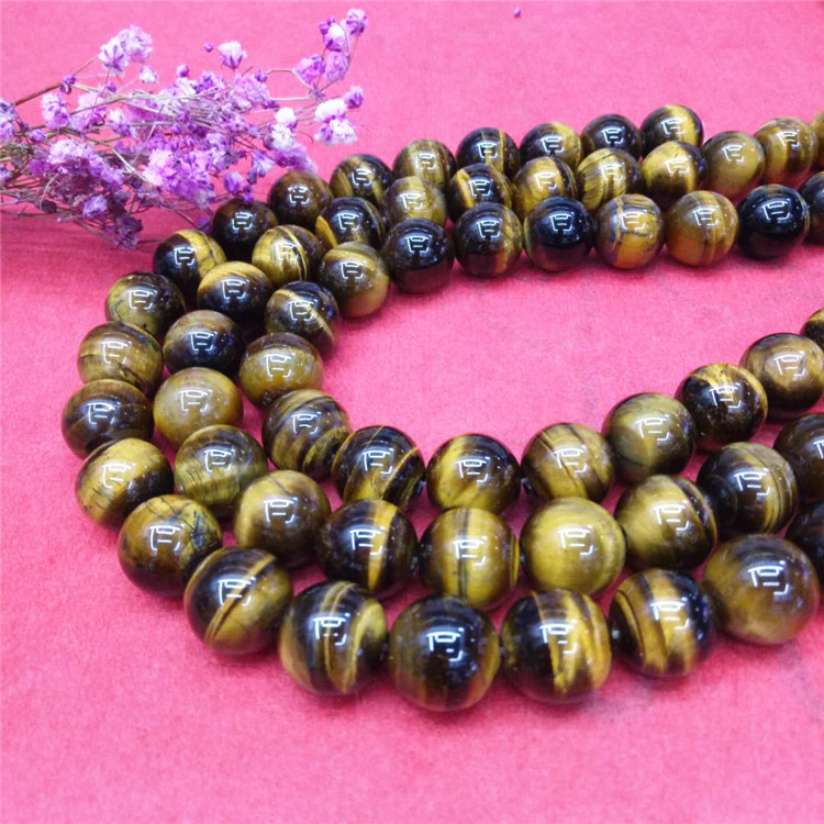 Guangshun Jewelry offers wholesale of natural yellow tiger's Eye stone loose beads and semi-finished tiger's eye stone products. DIY jewelry beads are sold directly by the manufacturer detail image 6