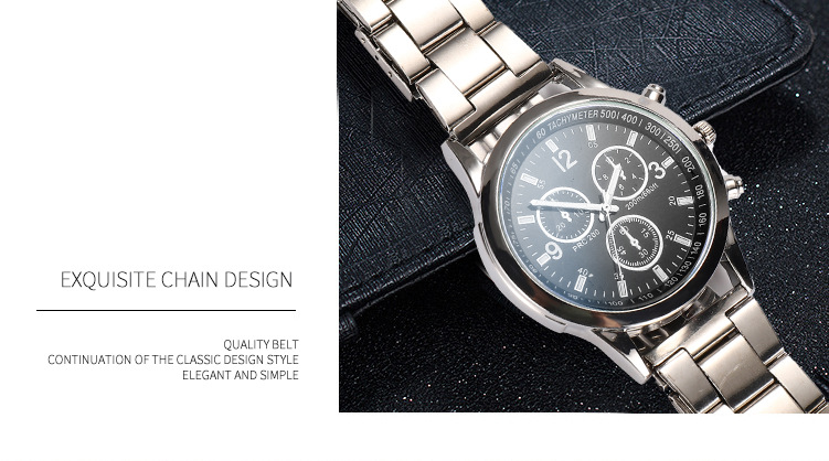 ZA01-G Geneva Steel Band Watch