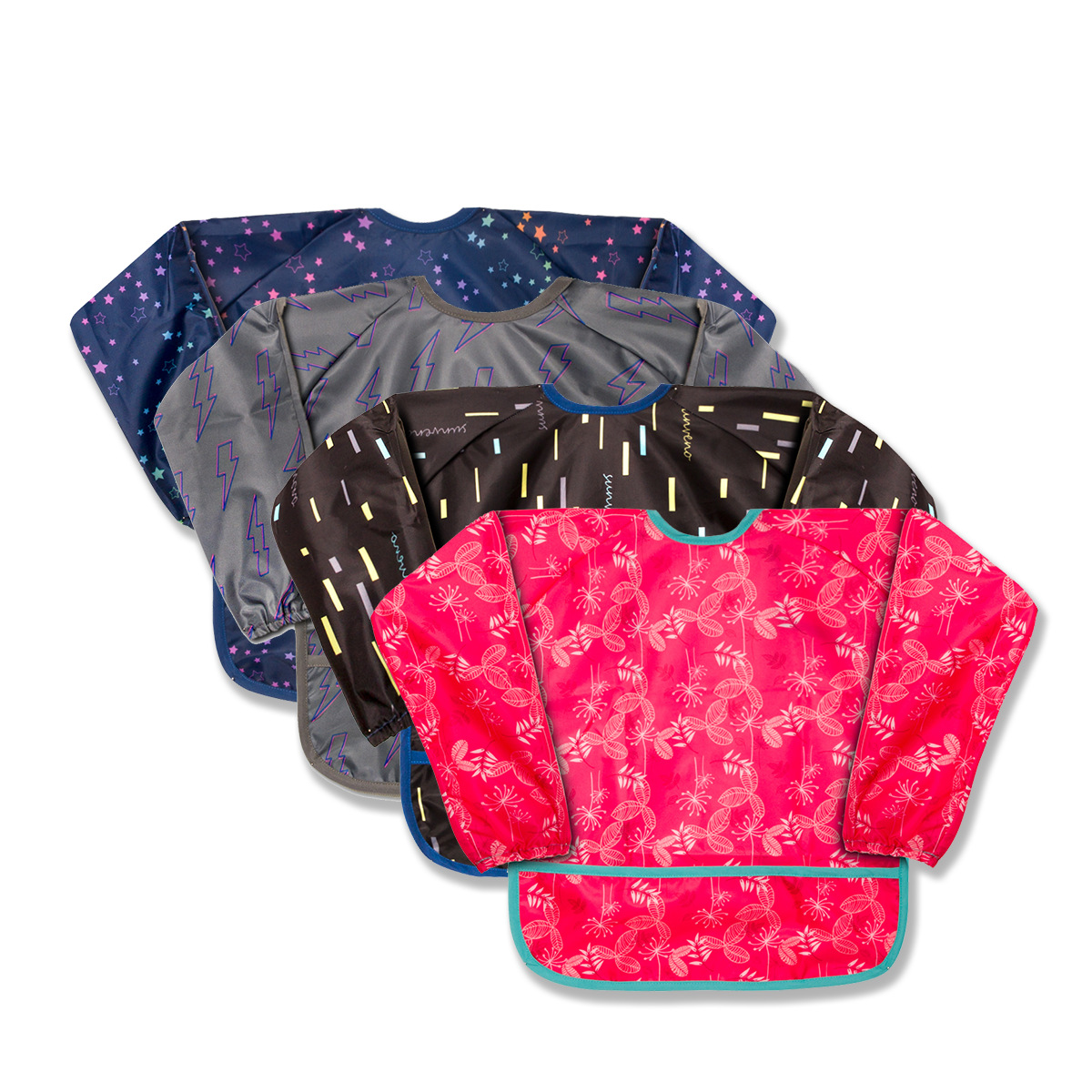 baby Dressing men and women baby Having dinner Burqa Bibs waterproof children draw apron Factory batch generation 608b