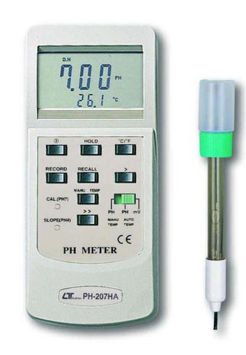 中国台湾路昌Lutron PH-207HA酸碱度计(含电极)