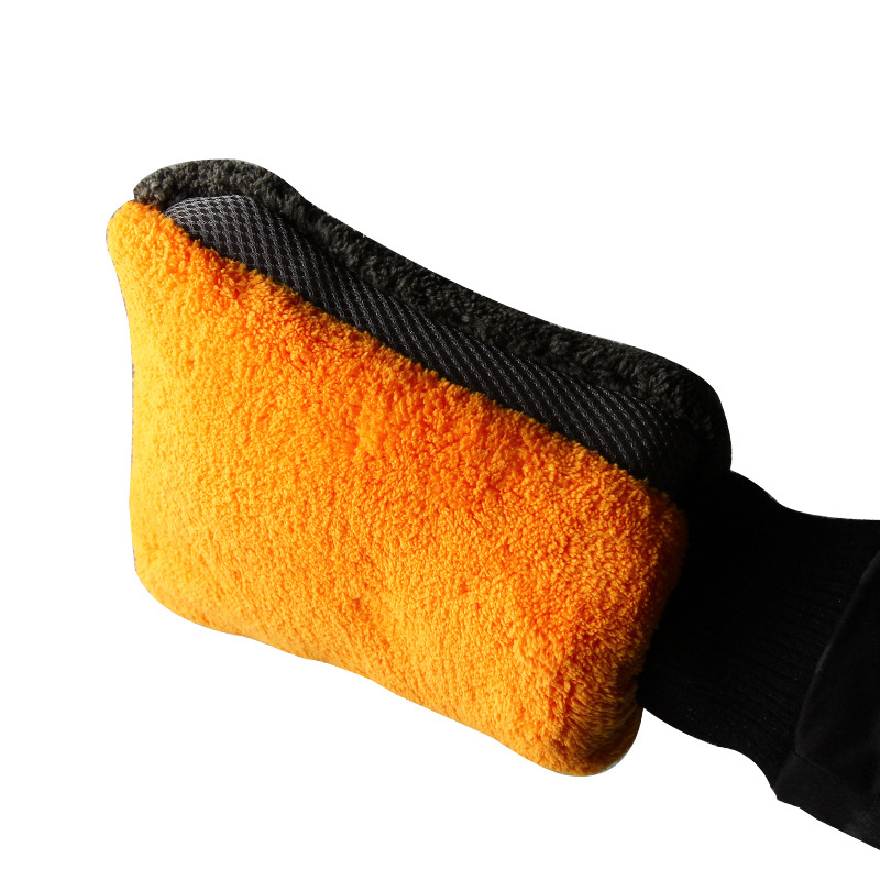 waterproof double-sided fleece gloves