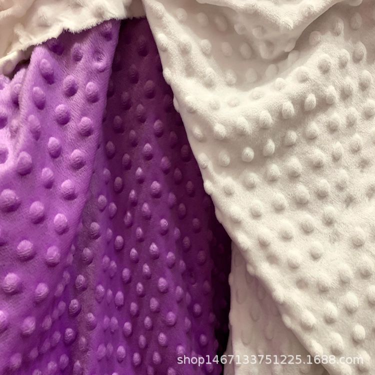 发泡绒布料针织面料玩具家居服装床上用品抱枕靠垫泡泡水晶绒布