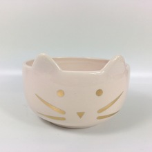 原創設計3D立體貓咪寵物碗  陶瓷單碗 卡通寵物餐具