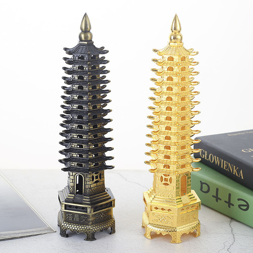 Alloy Wenchang Tower Ornaments 13th Floor 9th Floor Desk Decorations Student Creative Gifts for Classmates at Christmas