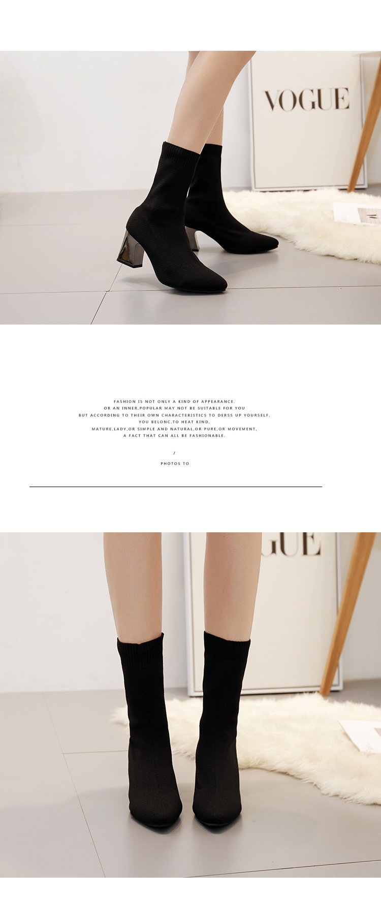 Bottes femme en Tissu - Ref 3355537 Image 12