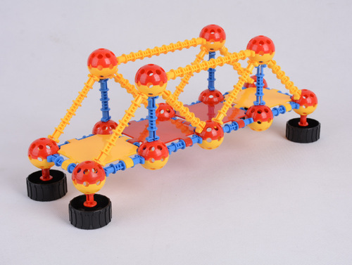 Space ball construction ball ABS children's assembled building blocks toy fun building blocks 160 pieces factory direct sale