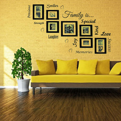 跨境新款創意Family英文精雕牆貼紙客廳臥室背景裝飾畫批發定做X5