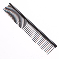 Pet comb brush for Teacup Poodle, large dog hair detangling brush, black steel comb, grooming and cleaning supplies