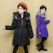 女童棉衣2024新款童装女冬装儿童加厚外套大衣中大童棉服棉袄上衣
