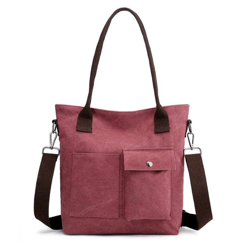 2019 new wave casual ladies bag fashion cloth bag wild single shoulder slung female bag canvas handbag handbag