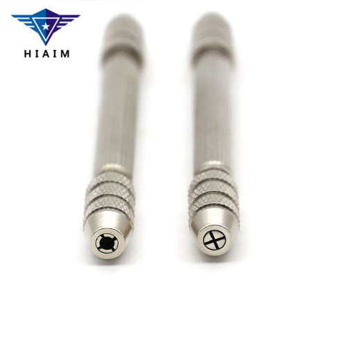 Textured double-headed hand drill, manual hole drill, Wenwan woodworking drill, hole punch, double-headed lock