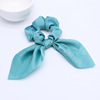 Cross -border solid color hair circle satin cloth art plain ribbon large intestine hair ring sweet disk hair circles milano