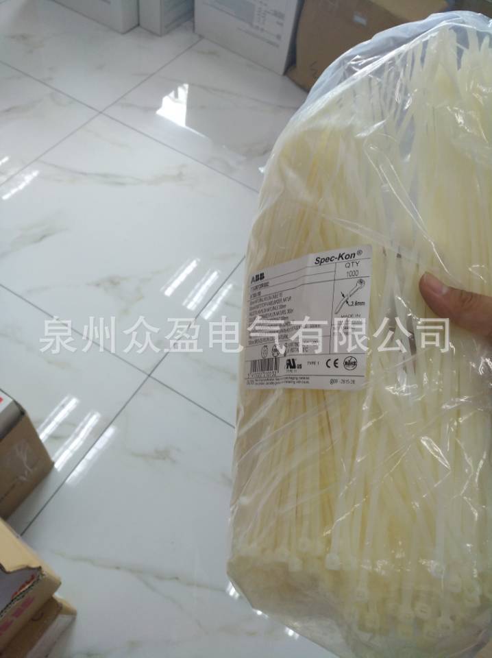 现货ABB扎带Speckon系列尼龙一体式SKT100-80；10144109原装正品