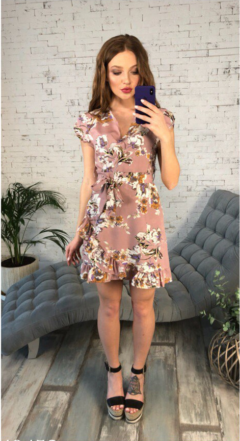 fashion new printed V-neck dress wholesale NSYF1106