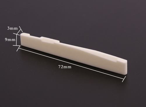 Folk acoustic guitar, cow bone, upper and lower saddles, Yamaguchi nut, bridge, cow bone, string pins, string posts, pure cow bone