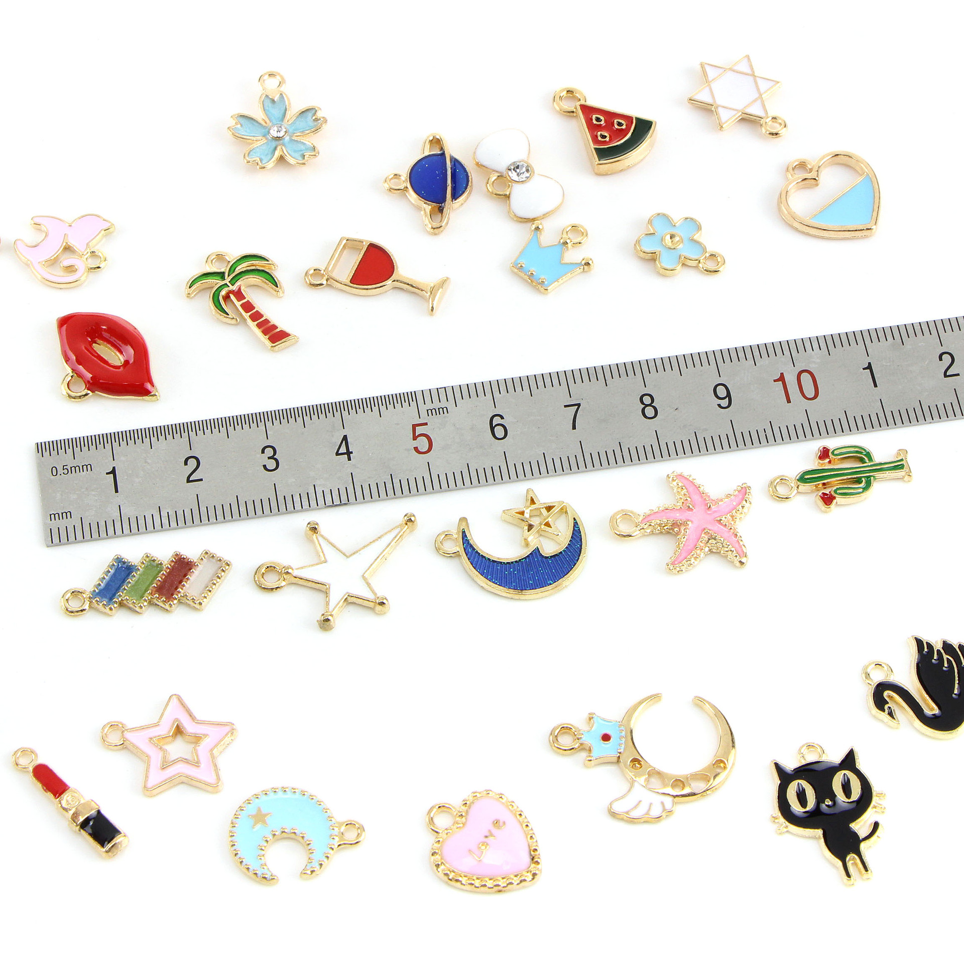 Pendant Jewelry Making Type A Pack Of 30 Alloy Color Block Tree Coconut Pendant DIY Jewelry Accessories Bracelets Necklace